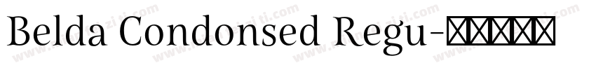 Belda Condonsed Regu字体转换